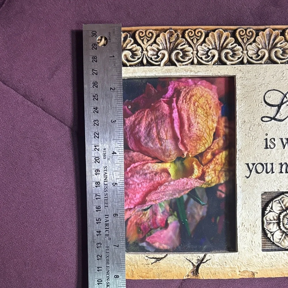 Vintage Inspirational Quote Photo Frame 